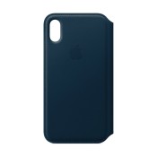 Apple Iphone X Leather Folio Cosmos Blue 